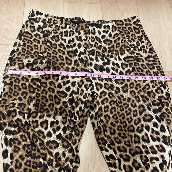 Joseph Ribkoff Pull On Stretch Pant, Style 193552, Leopard Print, sz 16 - Picture 11 of 14